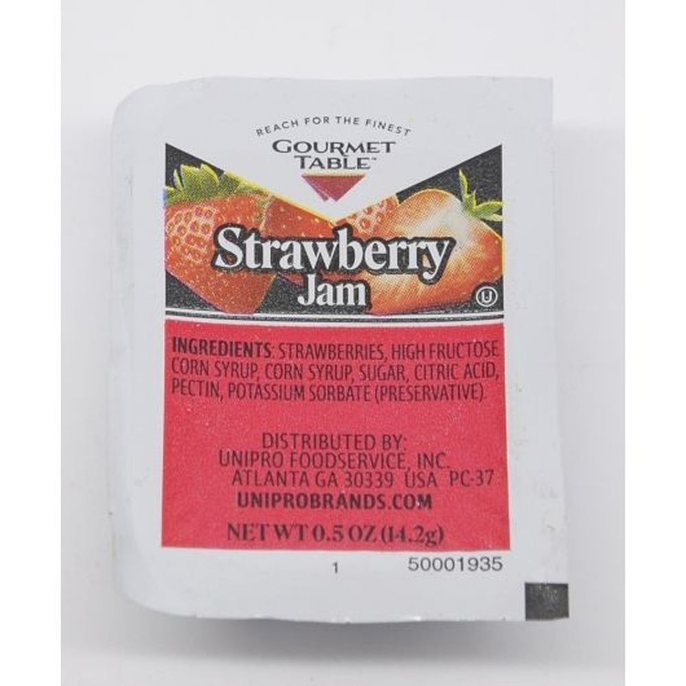 Gourmet Table Strawberry Jam, 0.5 Ounce Cup - 200 per case