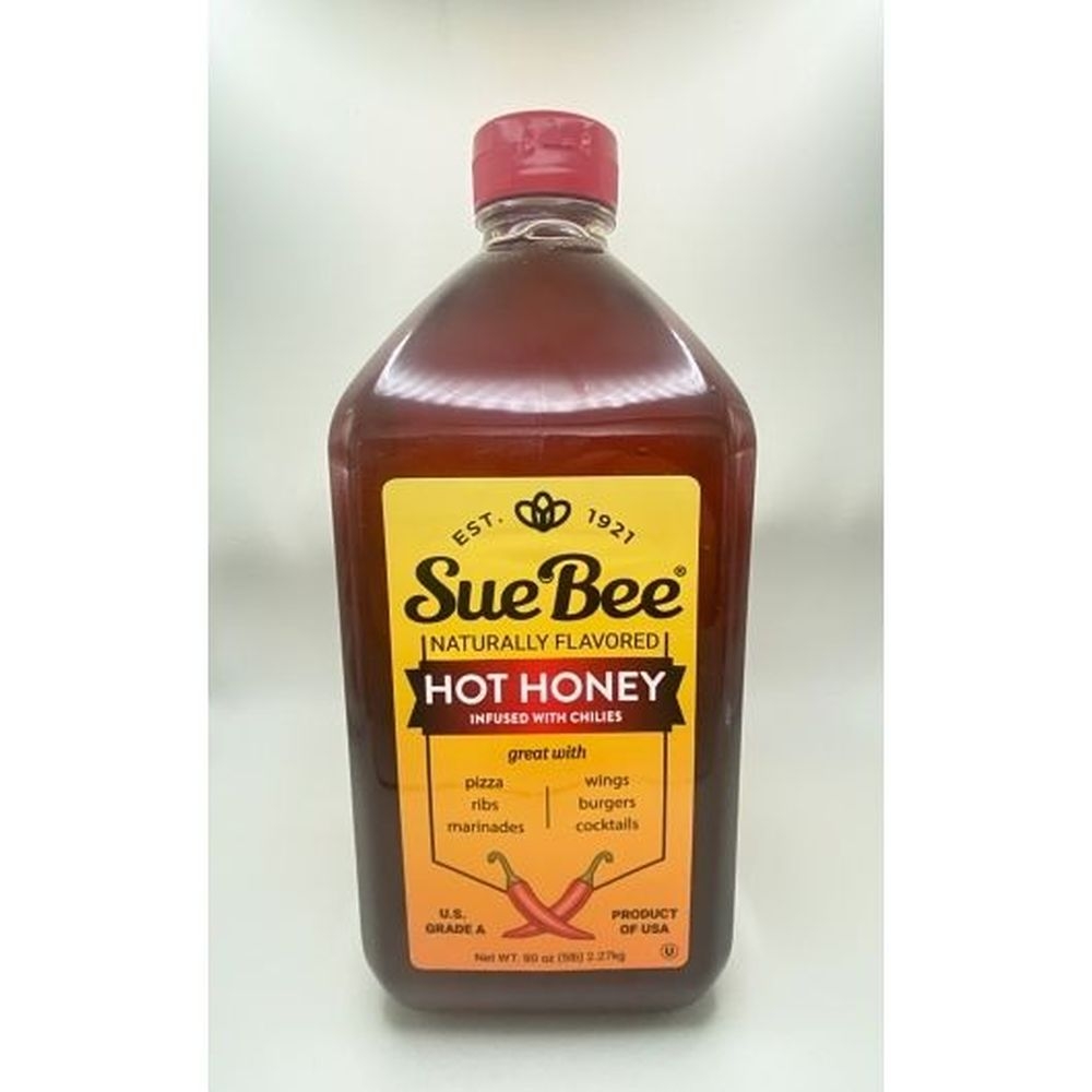 Sue Bee American Grade A Hot Honey, 5 Pound Bottle -- 6 per case