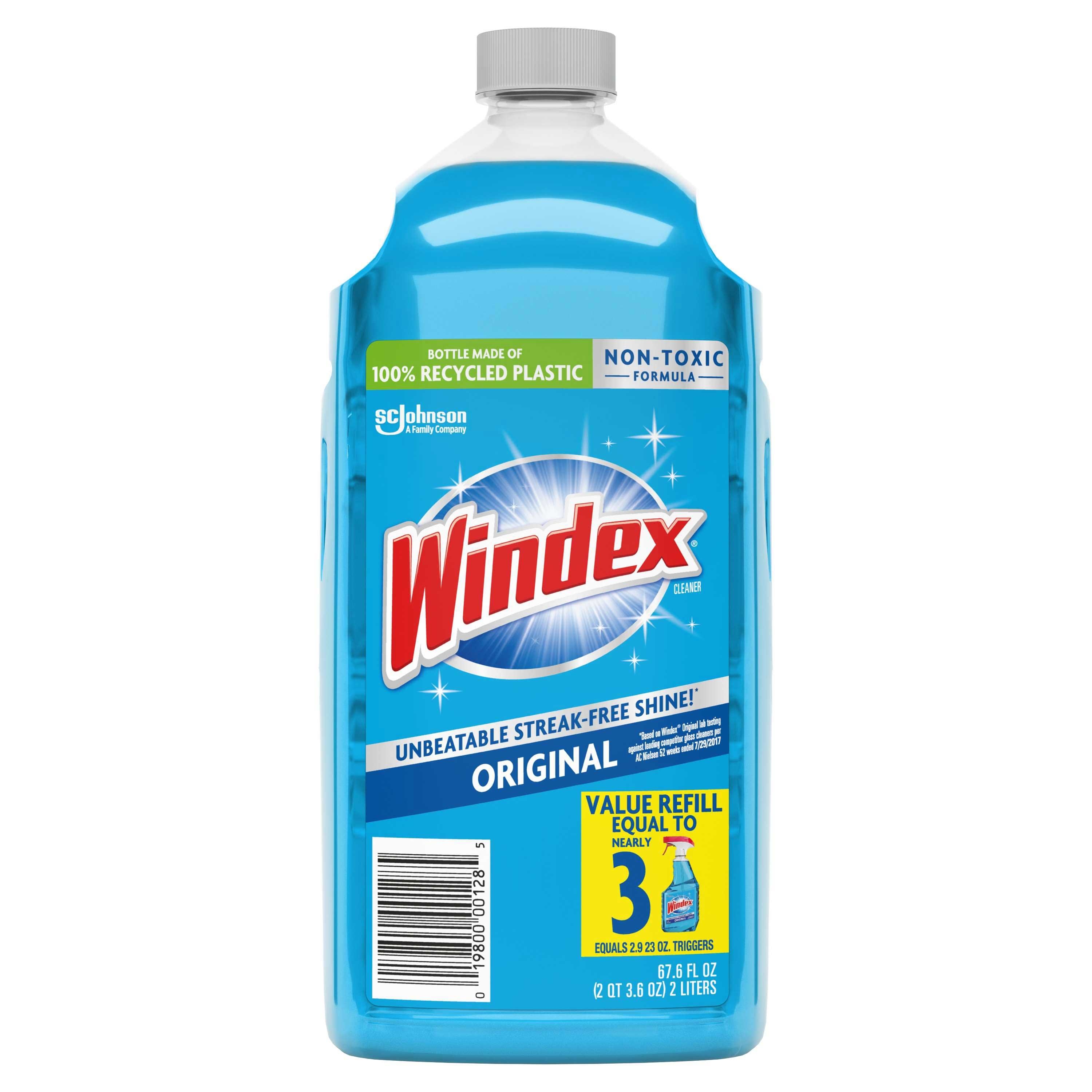 Windex Original Blend Refill Glass Cleaner, 67.6 Fluid Ounce -- 6 per case.