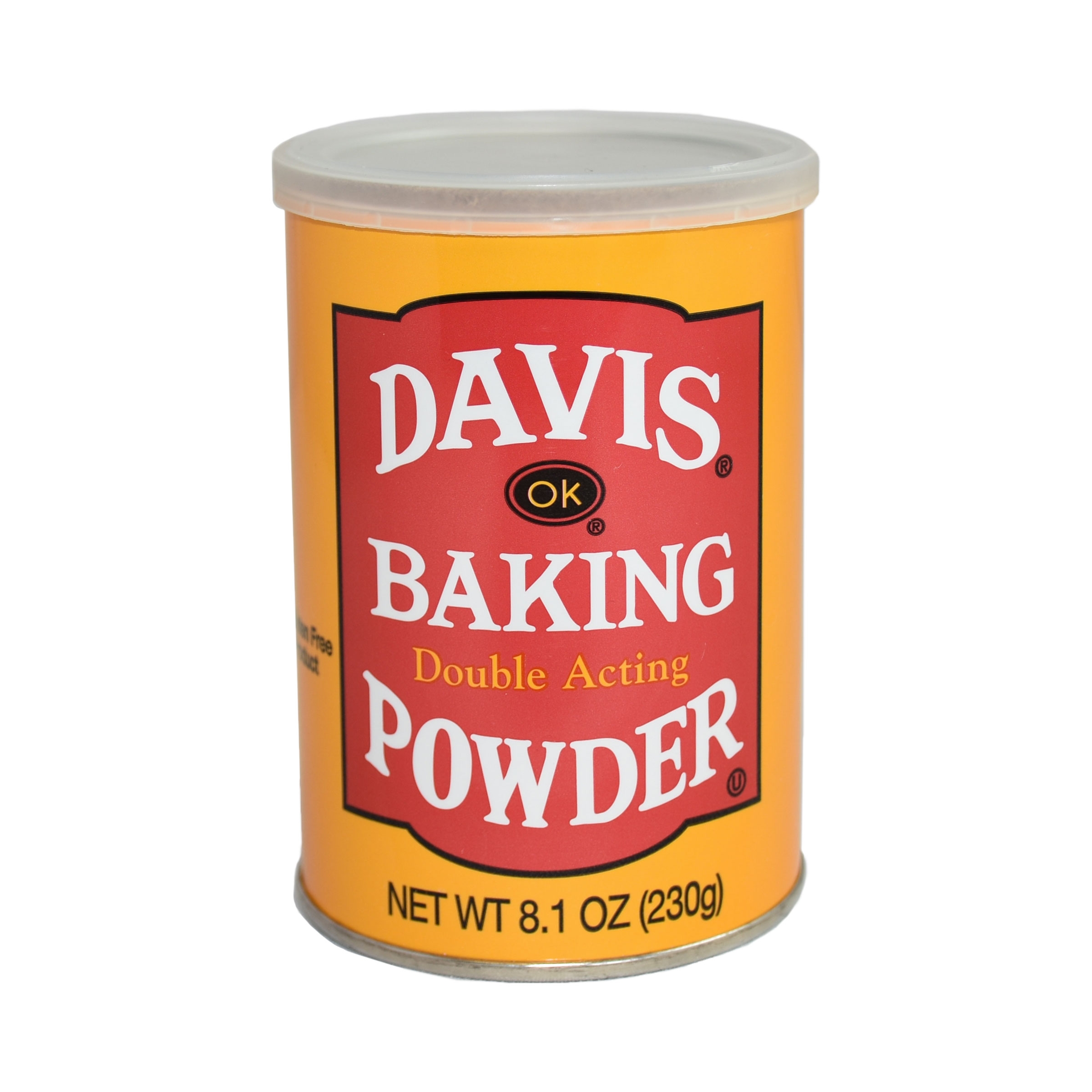 Clabber Girl Davis Baking Powder, 8.1 Ounce -- 12 per case.