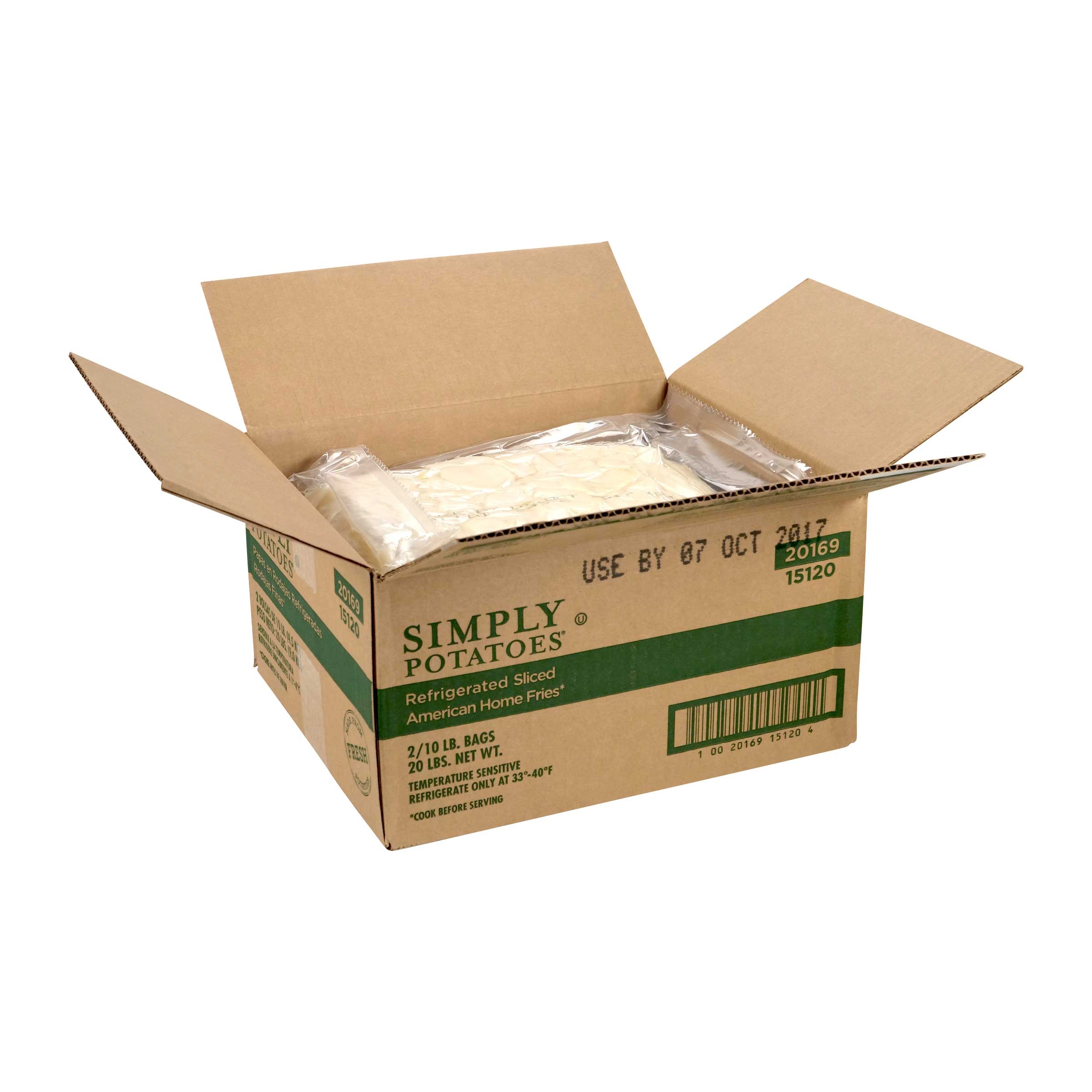 Michael Foods Northern Star American Home Fry - Sliced, 10 Pound -- 2 per case.