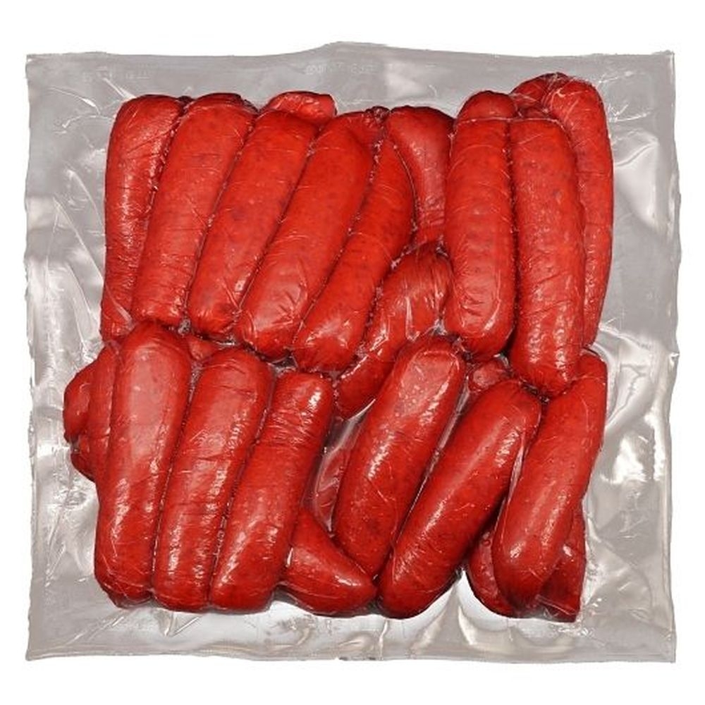 Obriens Fully Cooked Collagen Casing Red Hot Franks, 5 Pound - 60 per case