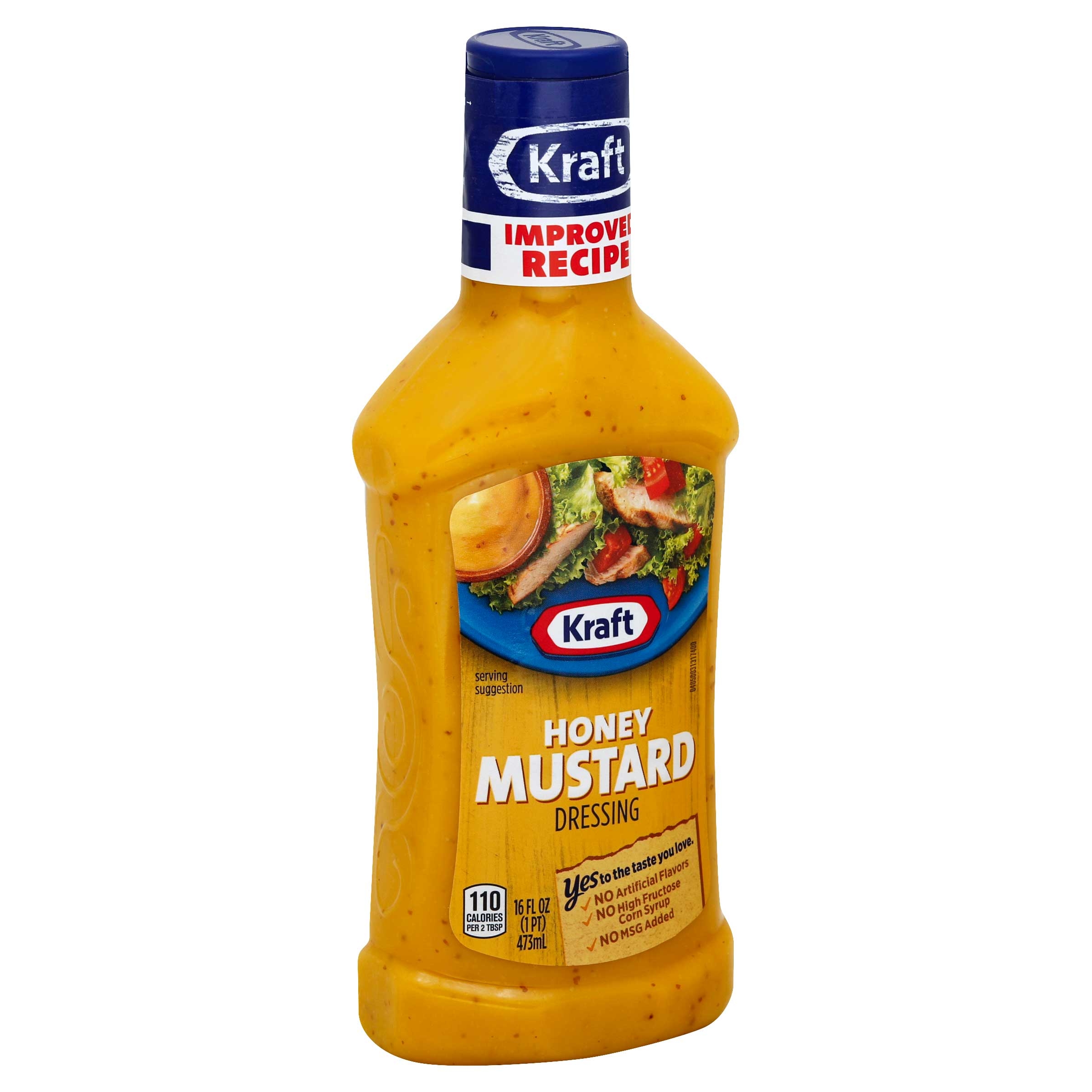 Kraft Pourable Honey Mustard Salad Dressing, 16 Ounce -- 6 per case.