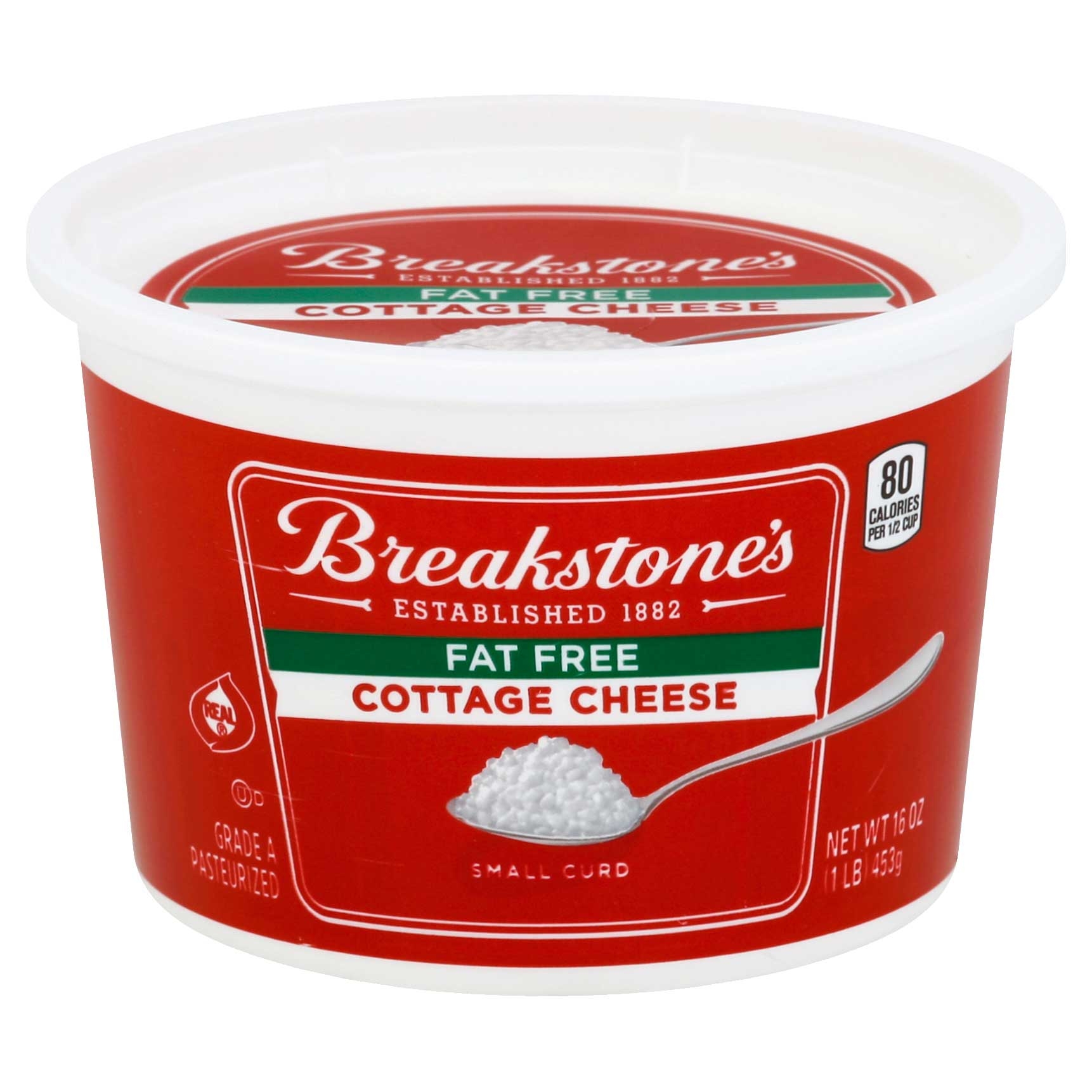 Kraft Breakstones Small Curd Cottage Cheese, 16 Ounce -- 12 per case.