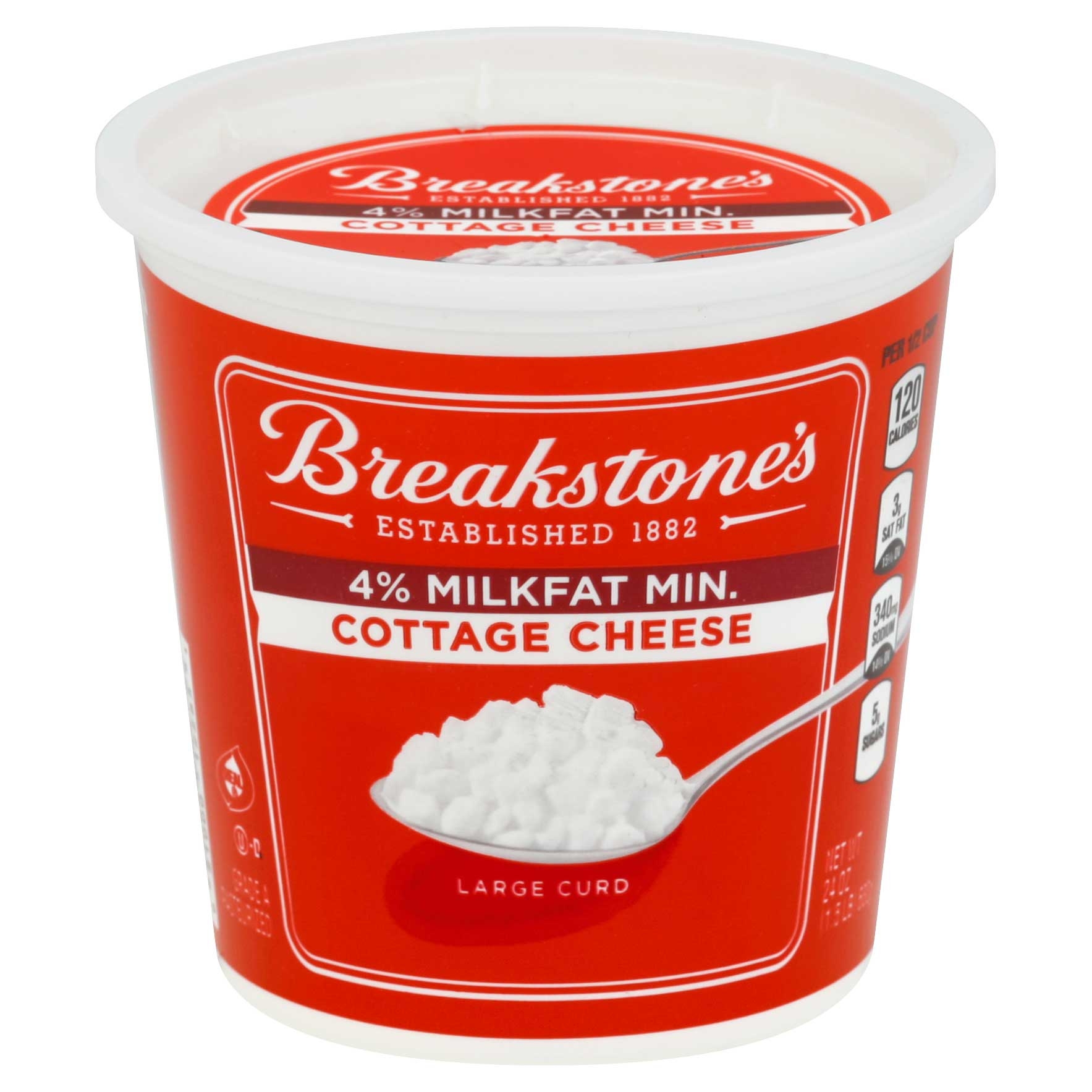 Breakstones Cottage Cheese Large Curd, 1.5 Pound -- 12 per case