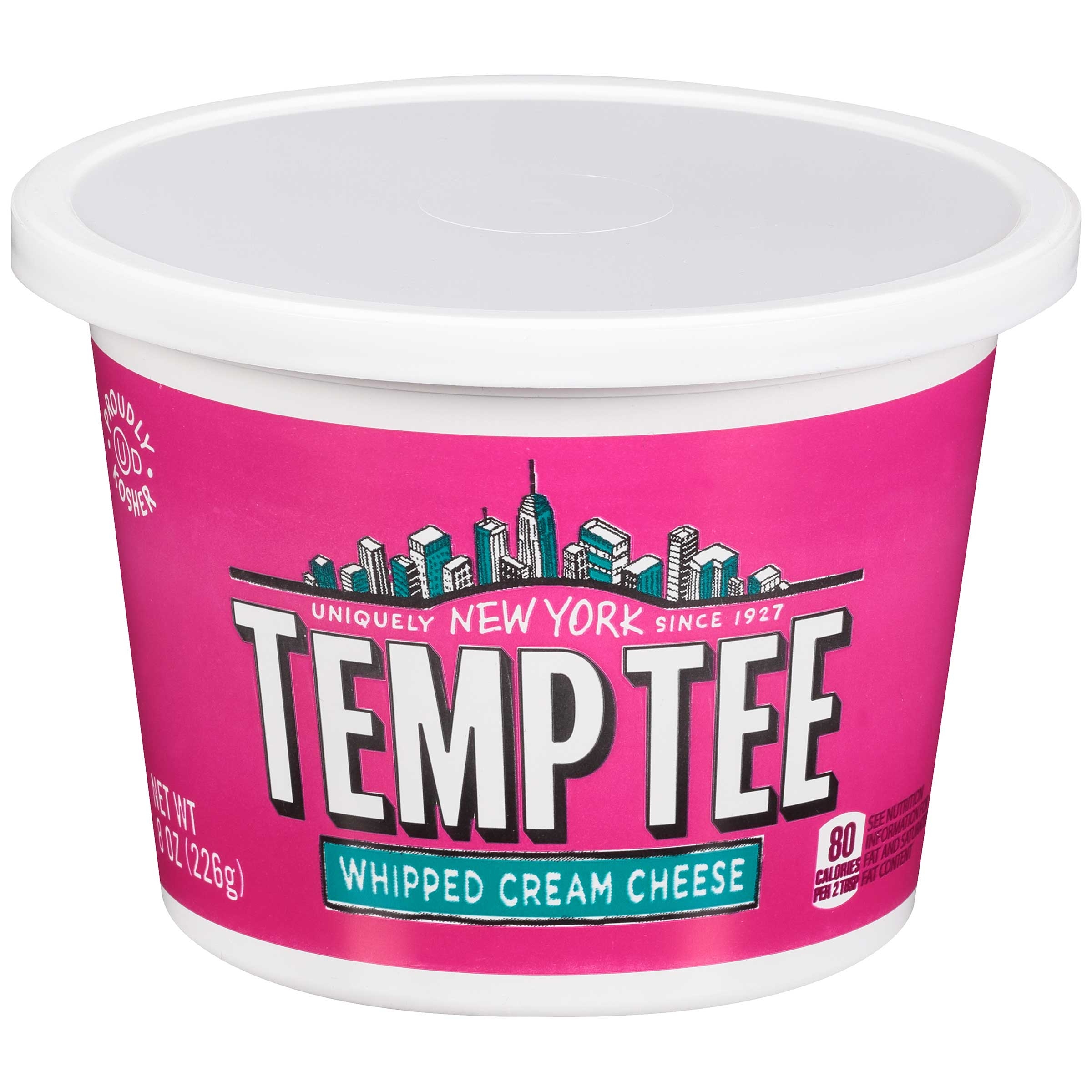 Breakstones Temptee Cream Cheese, 8 Ounce -- 12 per case.