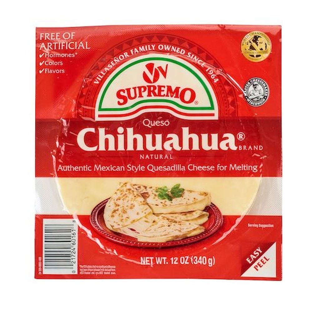 VV Supremo Mexican Style Quesadilla Sliced Cheese/Melting Cheese, 12 Ounce -- 8 per case