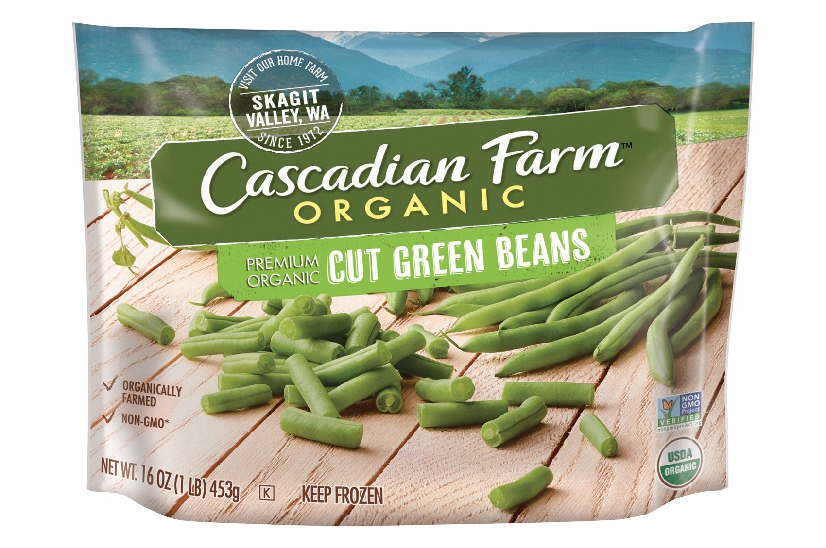 Cascadian Farm Organic Cut Green Beans, 16 Ounce -- 12 per case.