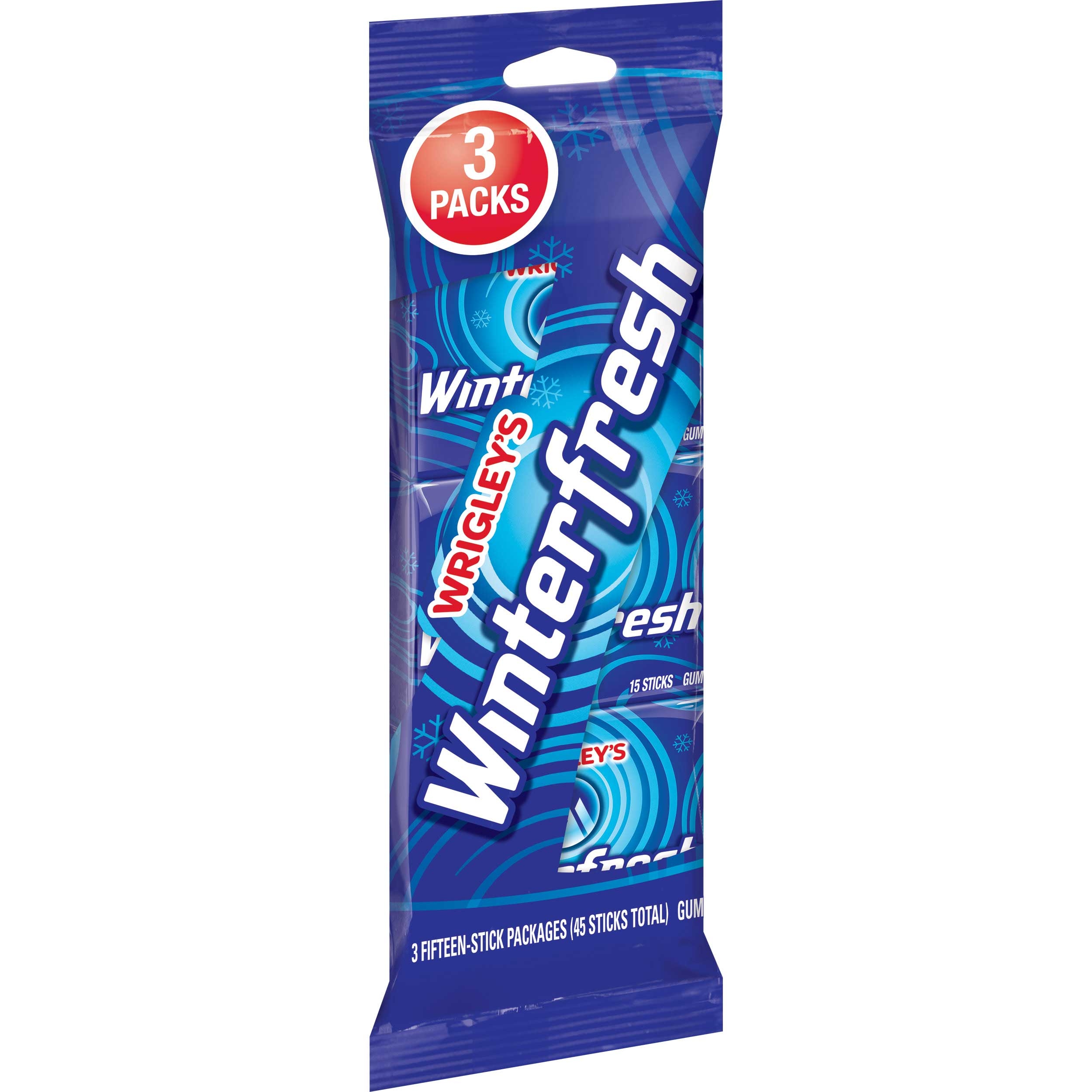 Wrigleys Winterfresh Gum - 3 pack sleeve, 20 per case