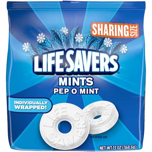 Life Savers Pep O Mints Candy, 13 Ounce -- 6 per case