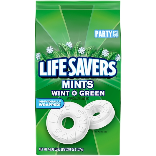 Lifesavers Wint-O Green Mints, 44.93 Ounce Stand Up Pouch -- 6 per case