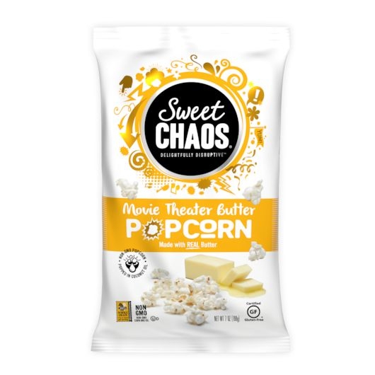 Sweet Chaos Movie Theater Butter Popcorn, 7 Ounce -- 8 per case