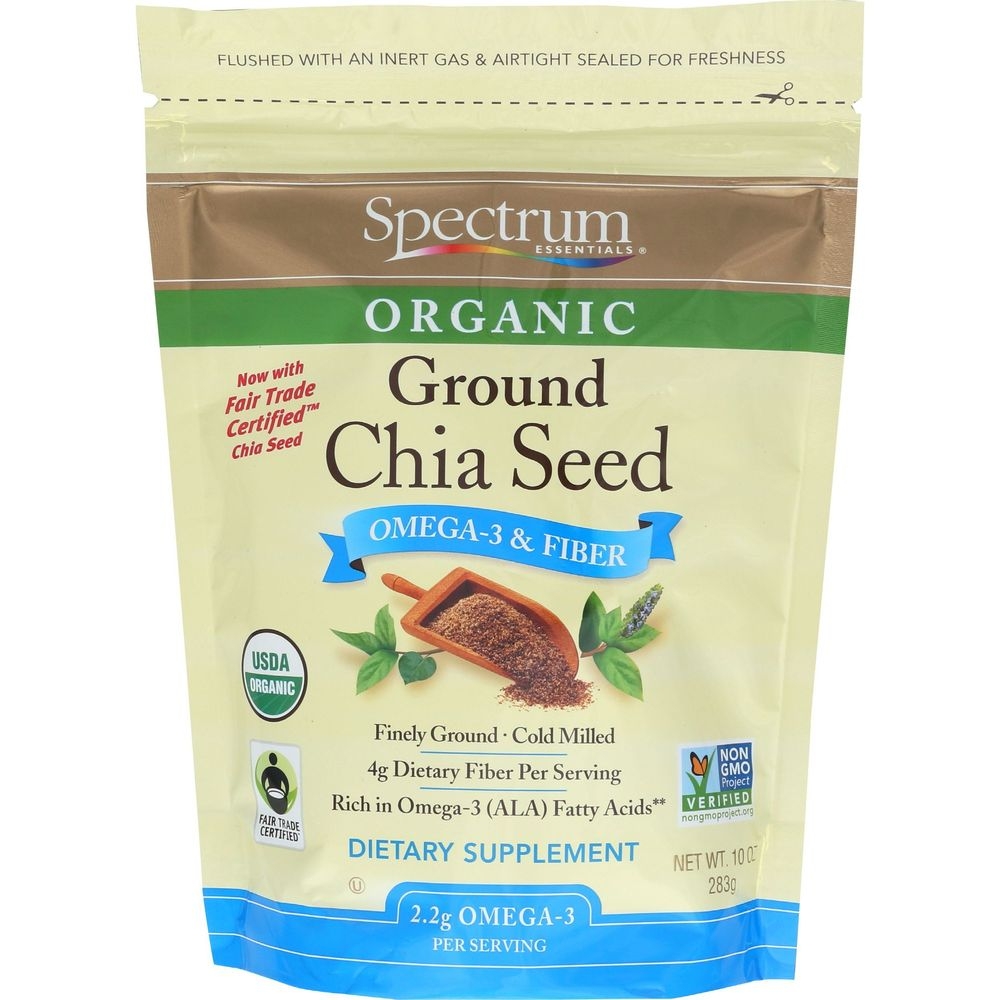 Spectrum Essentials Organic Ground Chia Seeds, 10 Ounce