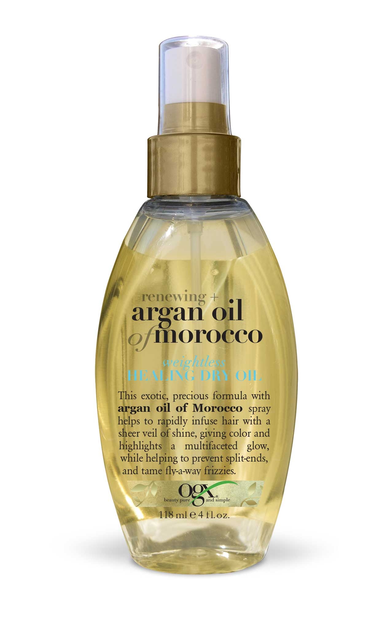 Ogx Moroccan Weightless Argan Oil, 4 Fluid Ounce -- 6 per case.