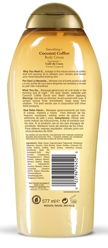 OGX Coconut Coffee Body Lotion, 19.5 Fluid Ounce -- 4 per case.