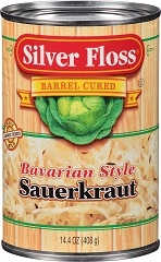 Silver Floss Bavarian Style Sauerkraut, 14.5 Ounce -- 24 per case.