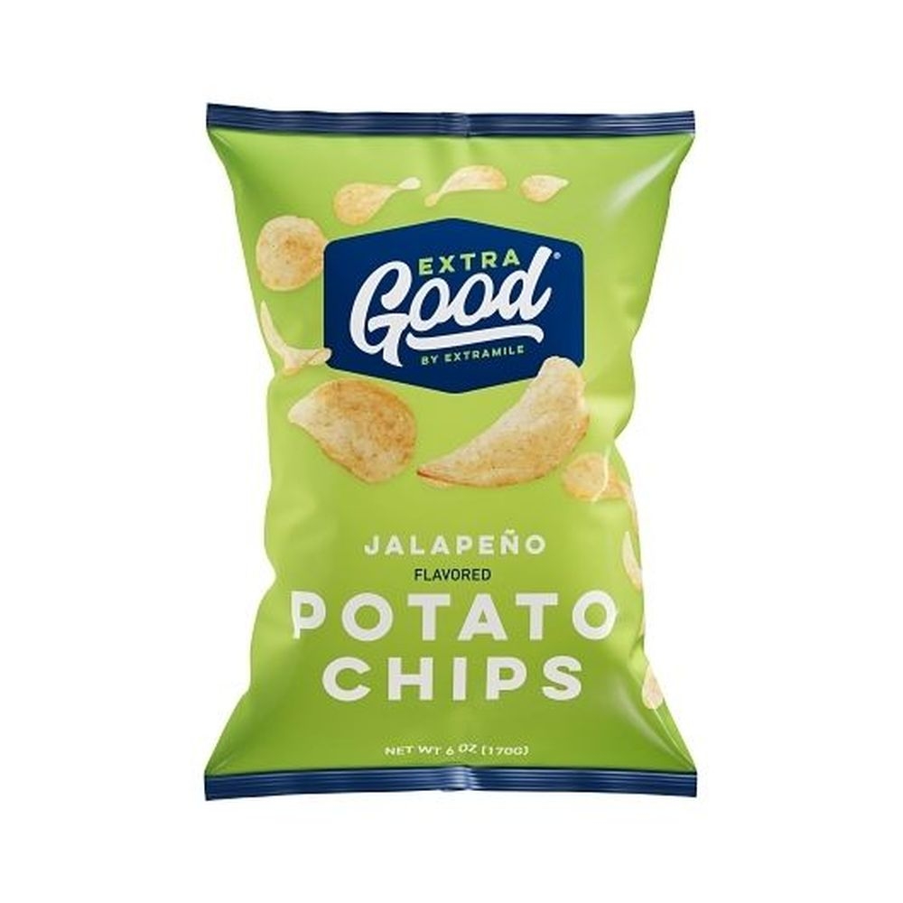 Extragood Jalapeno Potato Chips, 6 Ounce -- 12 per case