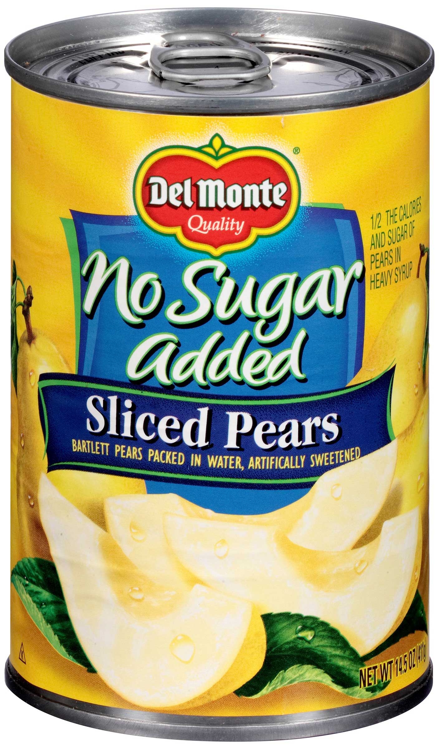 Del Monte No Sugar Added Sliced Pears, 14.5 Ounce -- 12 per case
