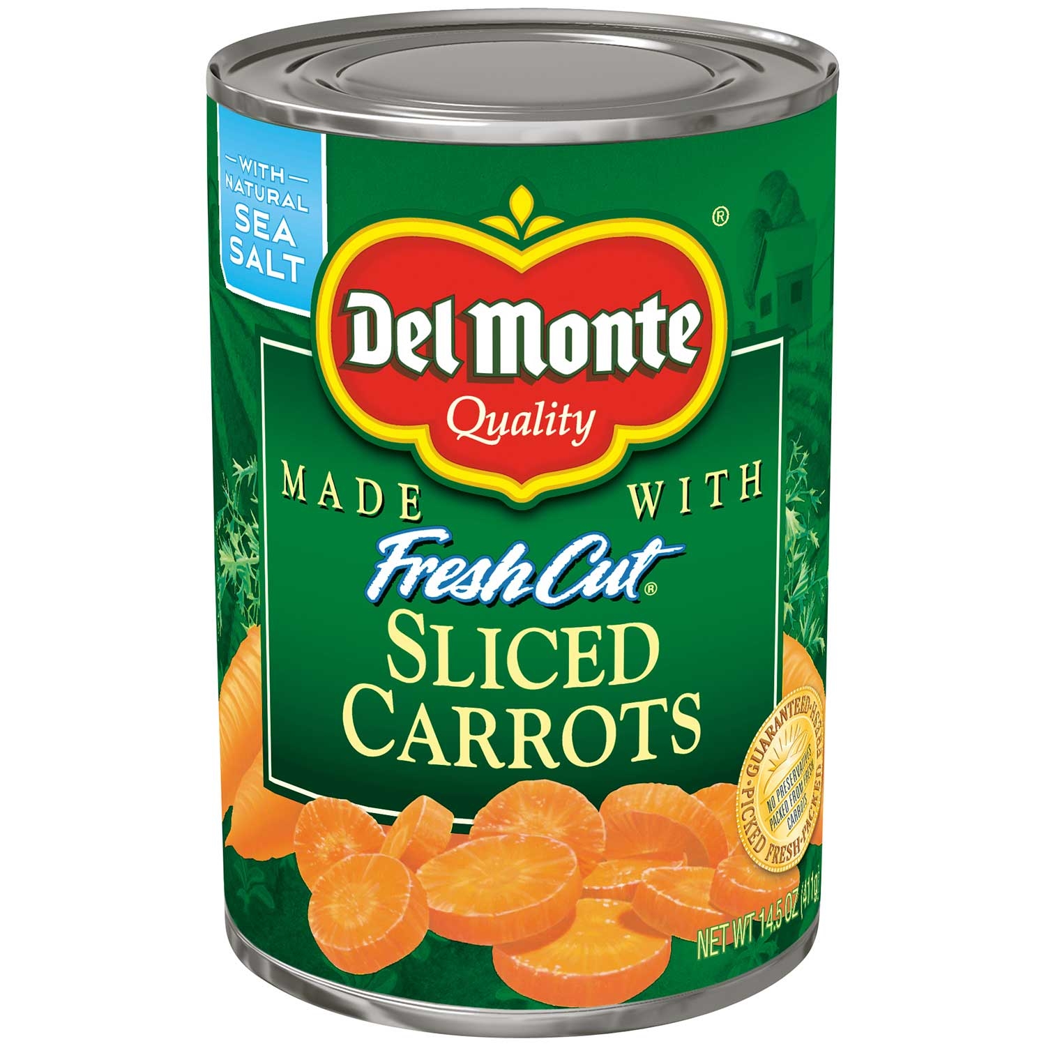 Del Monte Fresh Cut Sliced Carrot Vegetable, 14.5 Ounce -- 24 per case.