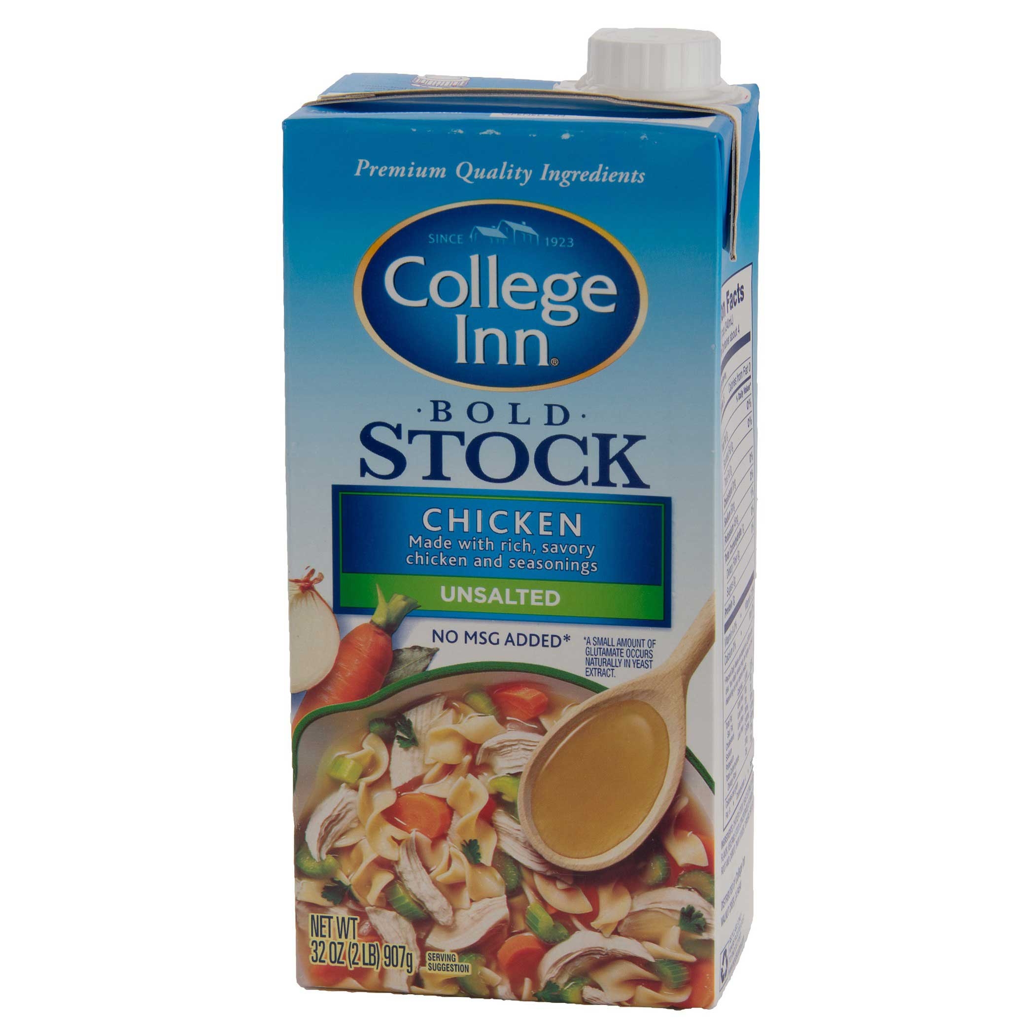 College Inn Unsalted Chicken Stock, 32 Ounce -- 12 per case.