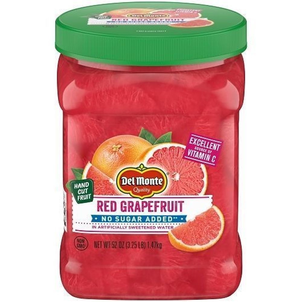 Del Monte No Sugar Added Red Grapefruit, 52 Ounce -- 4 per case