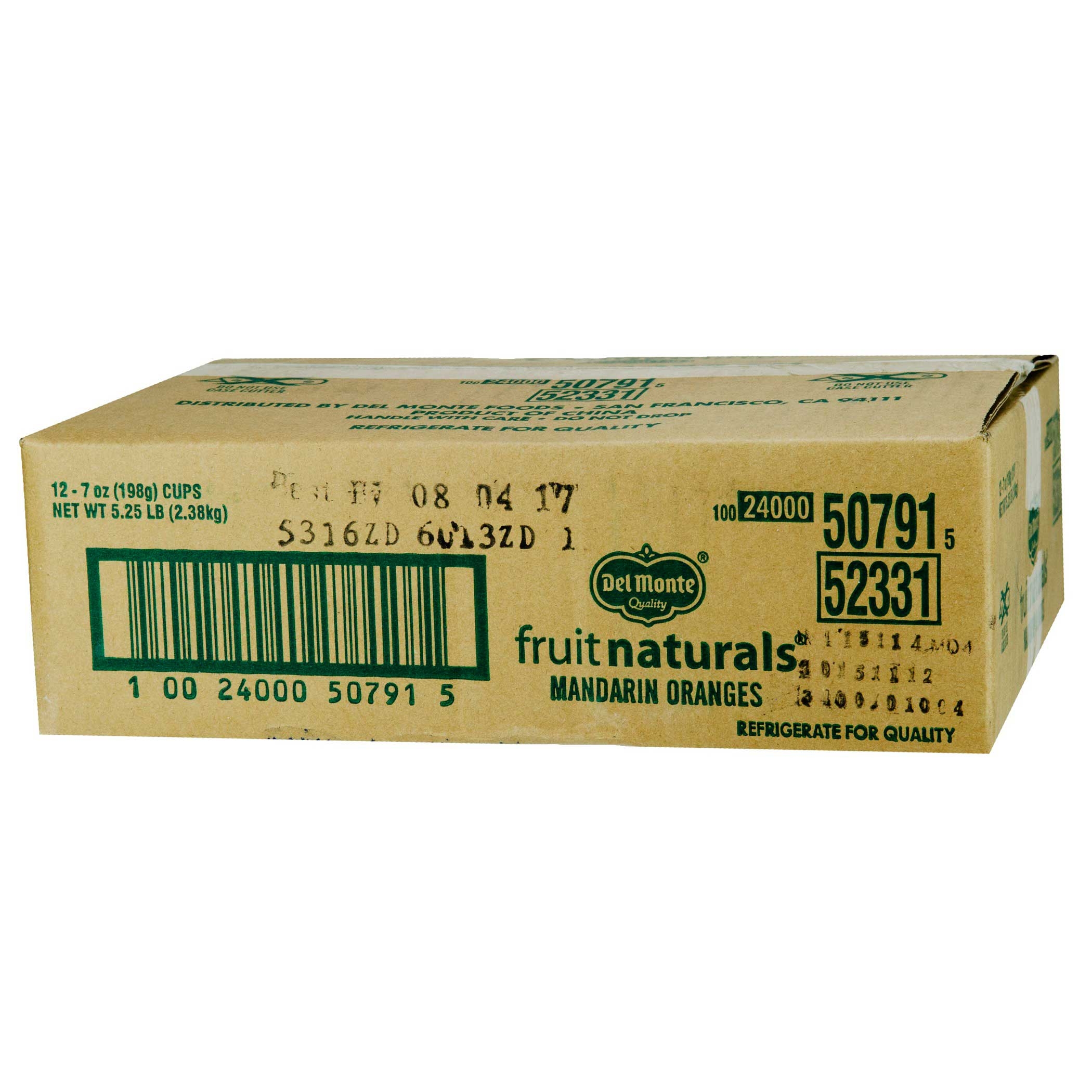 Del Monte Fruit Naturals Mandarin Orange in Juice, 7 Ounce -- 12 per case.