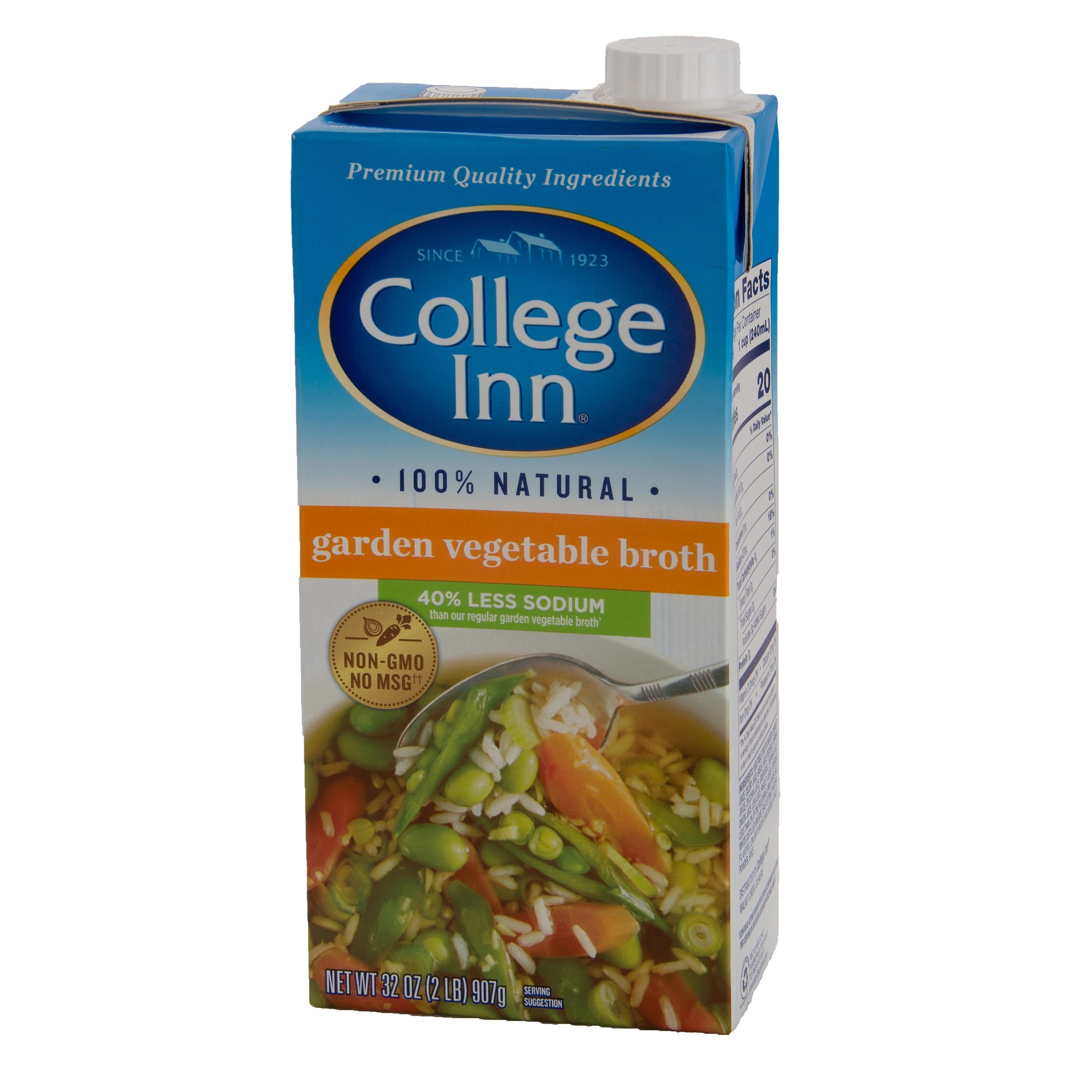 College Inn Low Sodium Vegetable Broth, 32 Ounce -- 12 per case.