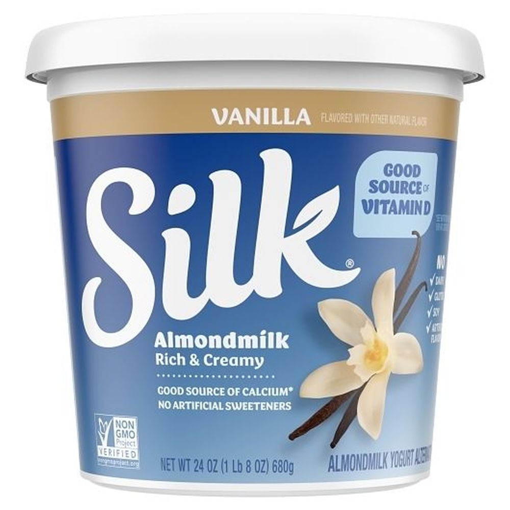 Silk Vanilla Almond Yogurt Alternative, 24 Ounce -- 6 per case