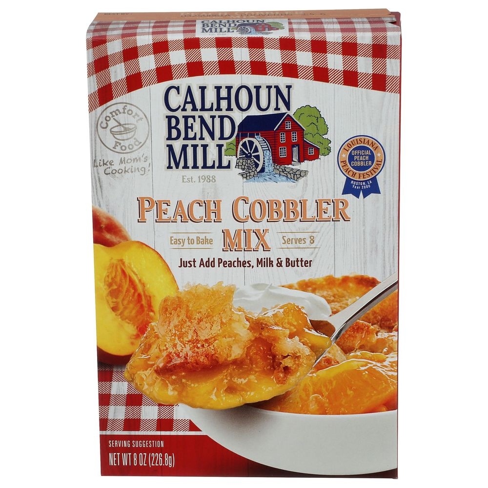Calhoun Bend Mill Peach Cobbler Mix, 8 Ounce -- 6 per case