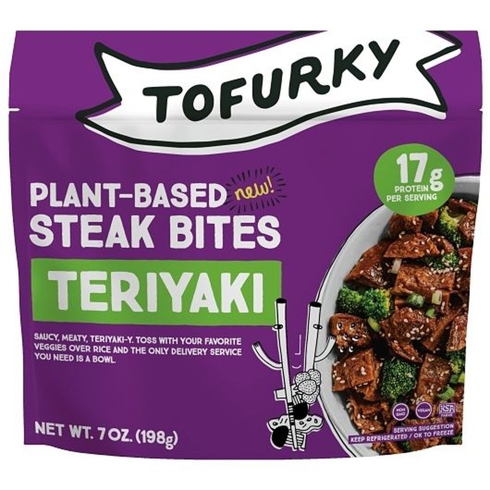 Tofurky Teriyaki Plant Based Steak Bites, 7.34 Ounce -- 5 per case