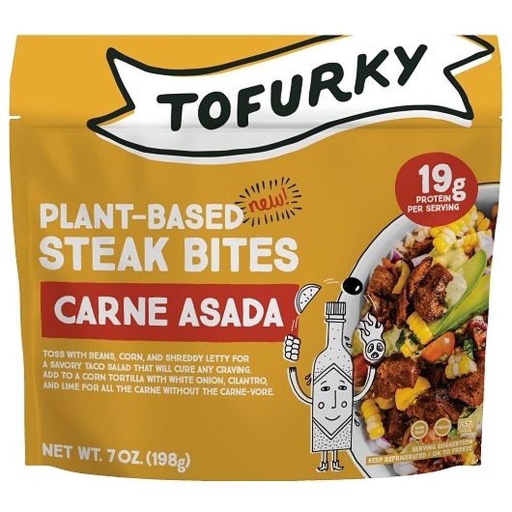 Tofurky Carne Asada Plant Based Steak Bites, 7 Ounce -- 5 per case