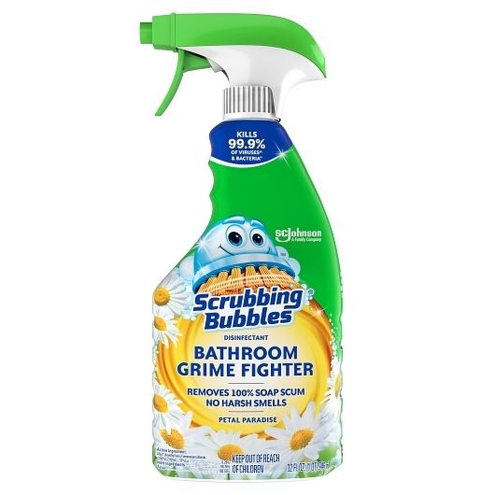 Scrubbing Bubbles Bathroom Grime Fighter - Petal Trigger Spray, 32 Fluid Ounce -- 8 per case