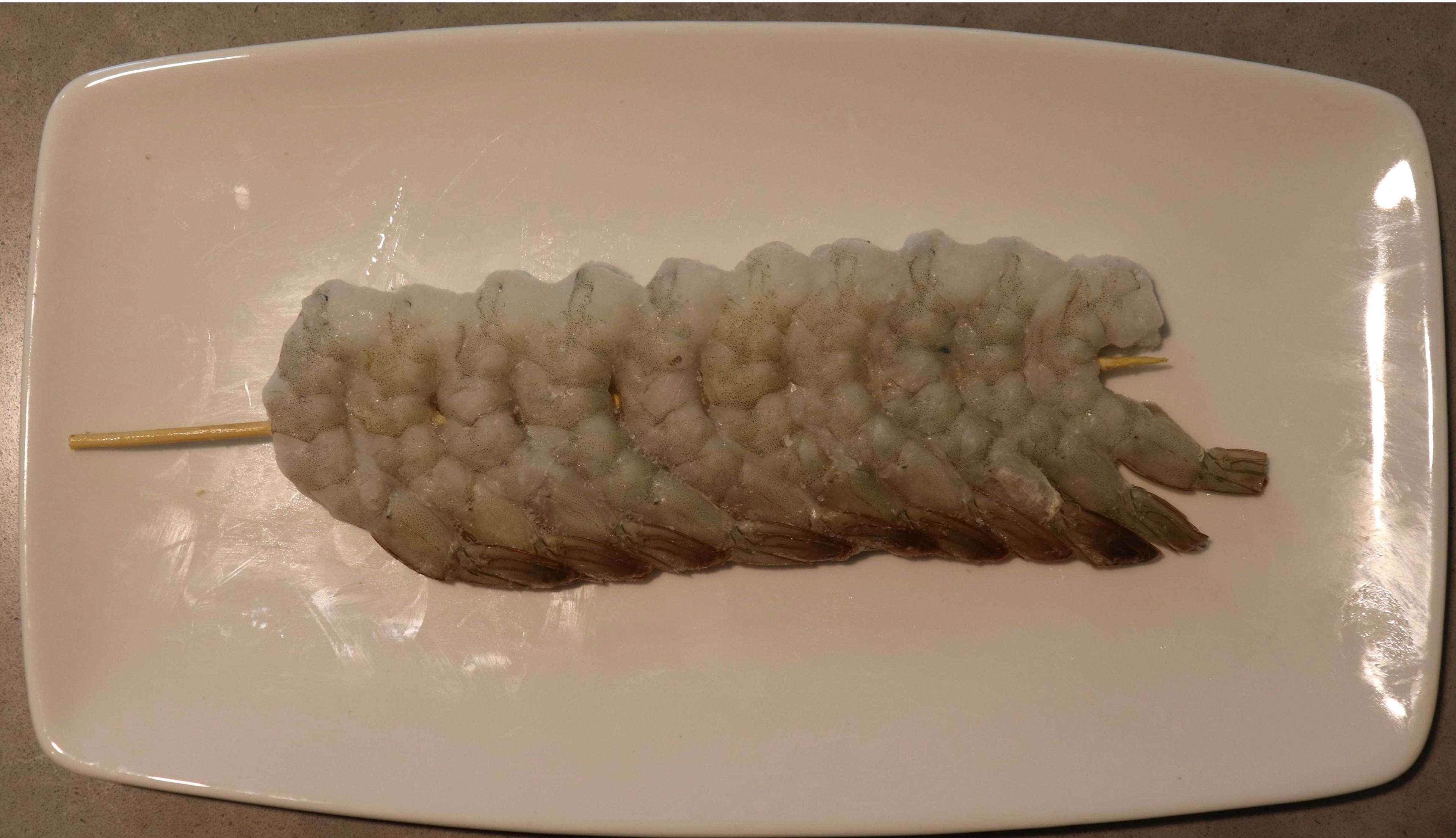 Tampa Maid Skewer Tail On Shrimp Kabob -- 40 per case.