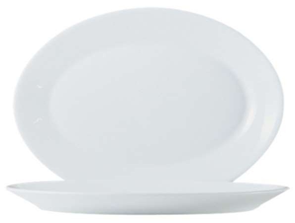 Luminarc Restaurant White Oval Platter -- 12 per case