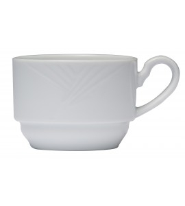 Arcoroc Horizon Extra Strong Porcelain Stackable Coffee Cup, 8 Ounce -- 24 per case.