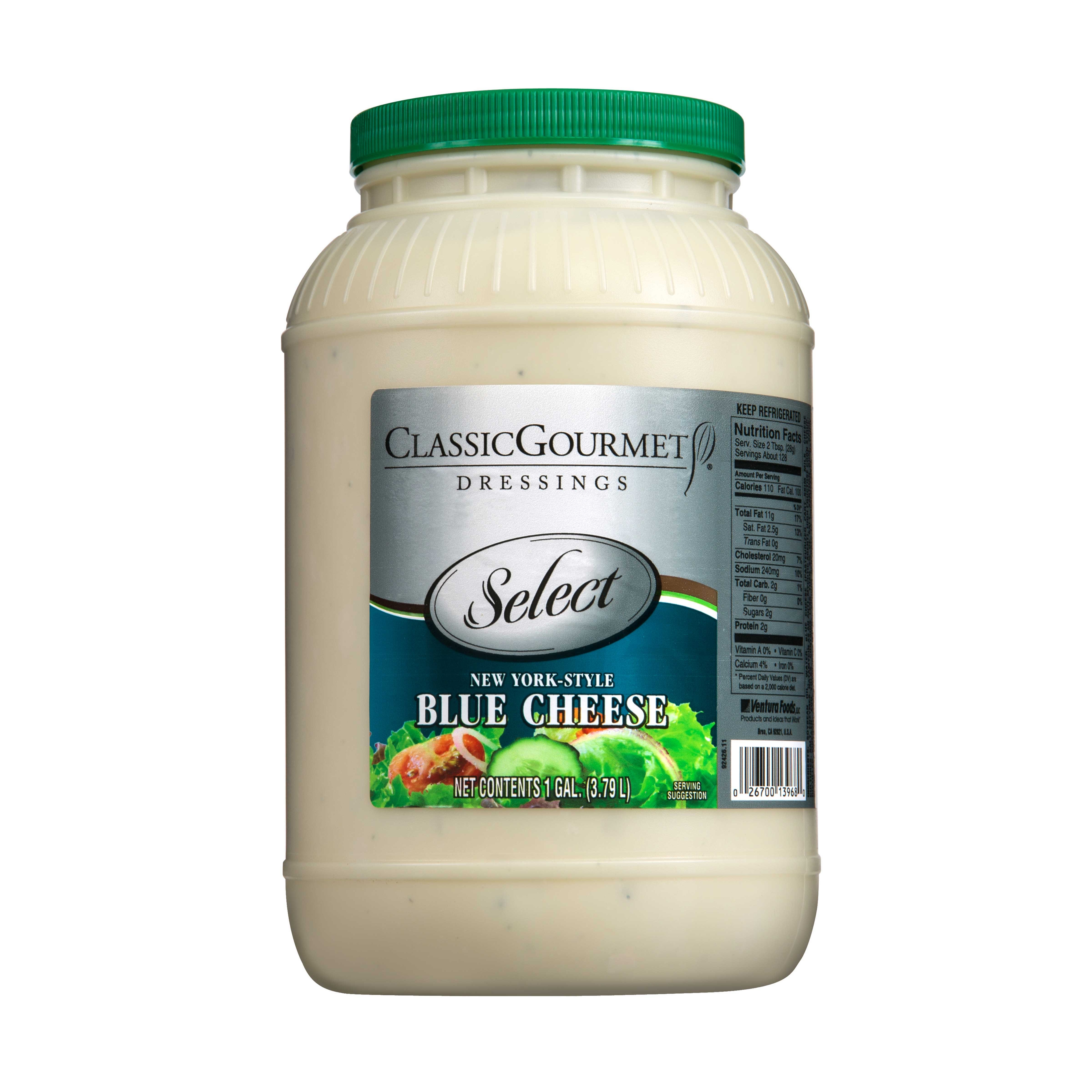 Ventura Foods Classic Gourmet Select New York Style Blue Cheese Dressing, 4 Gallon.