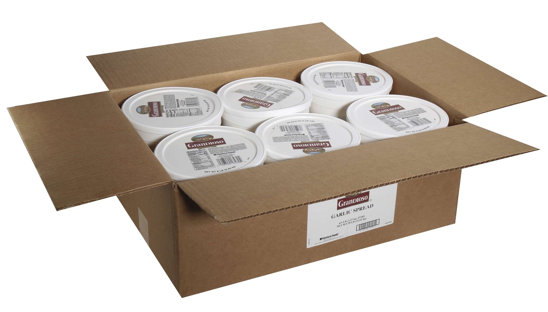 Grandioso Garlic Spread, 5 Pound Tub -- 6 per case
