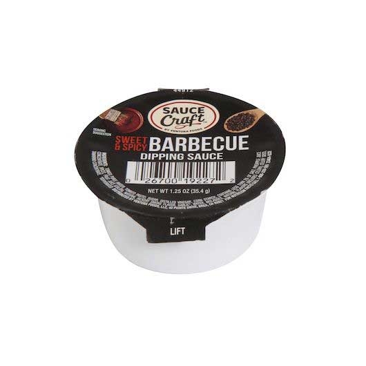 Sauce Craft Barbecue Sweet and Spicy Sauce Cup, 1.25 Ounce -- 96 per case