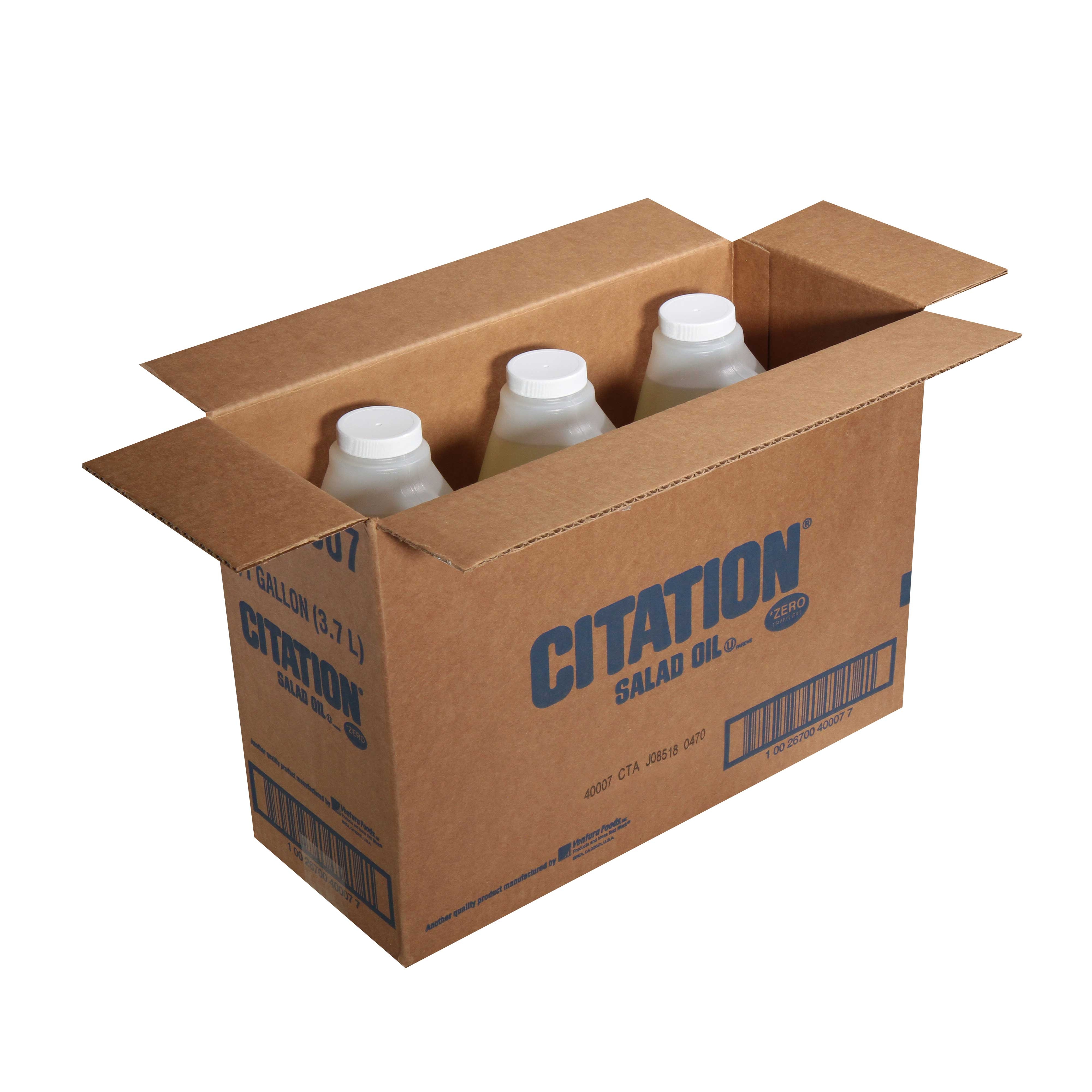 Citation Soybean Salad Oil -- 3 Case 1 Gallon