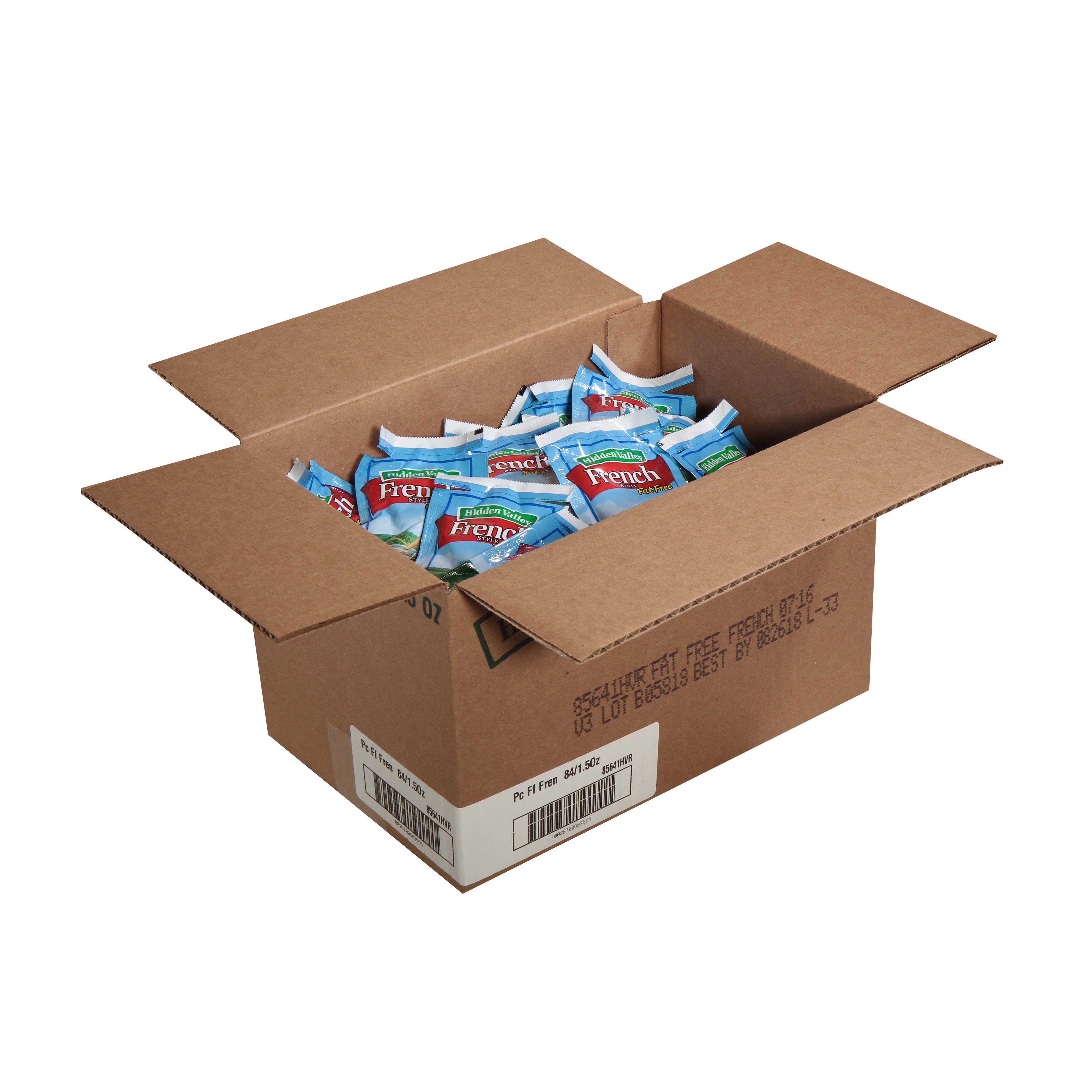 Hidden Valley Fat Free French Dressing Packets -- 84 Case 1.5 Ounce