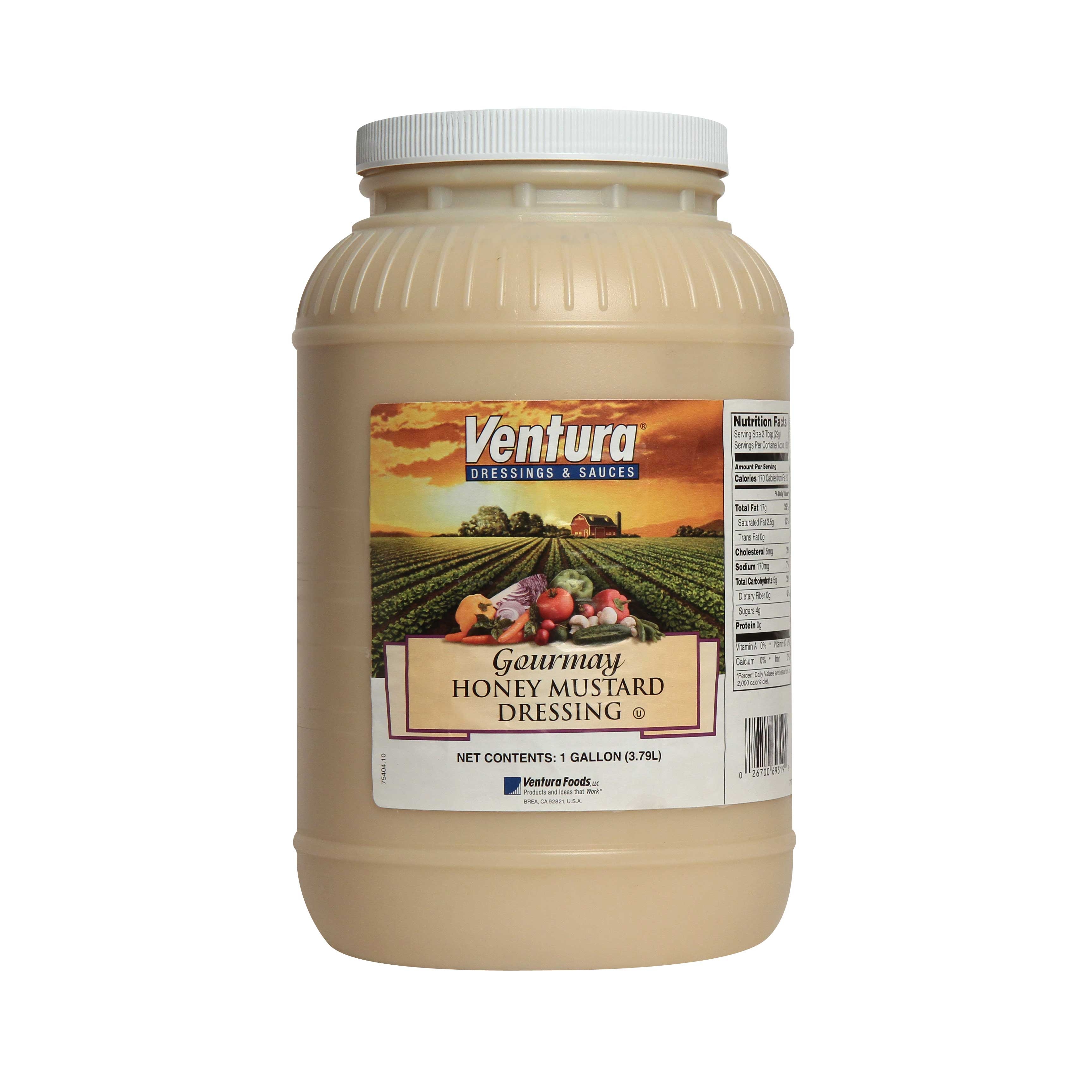 Gourmay No Trans Fat Honey Mustard Dressing, 1 Gallon -- 4 per case.