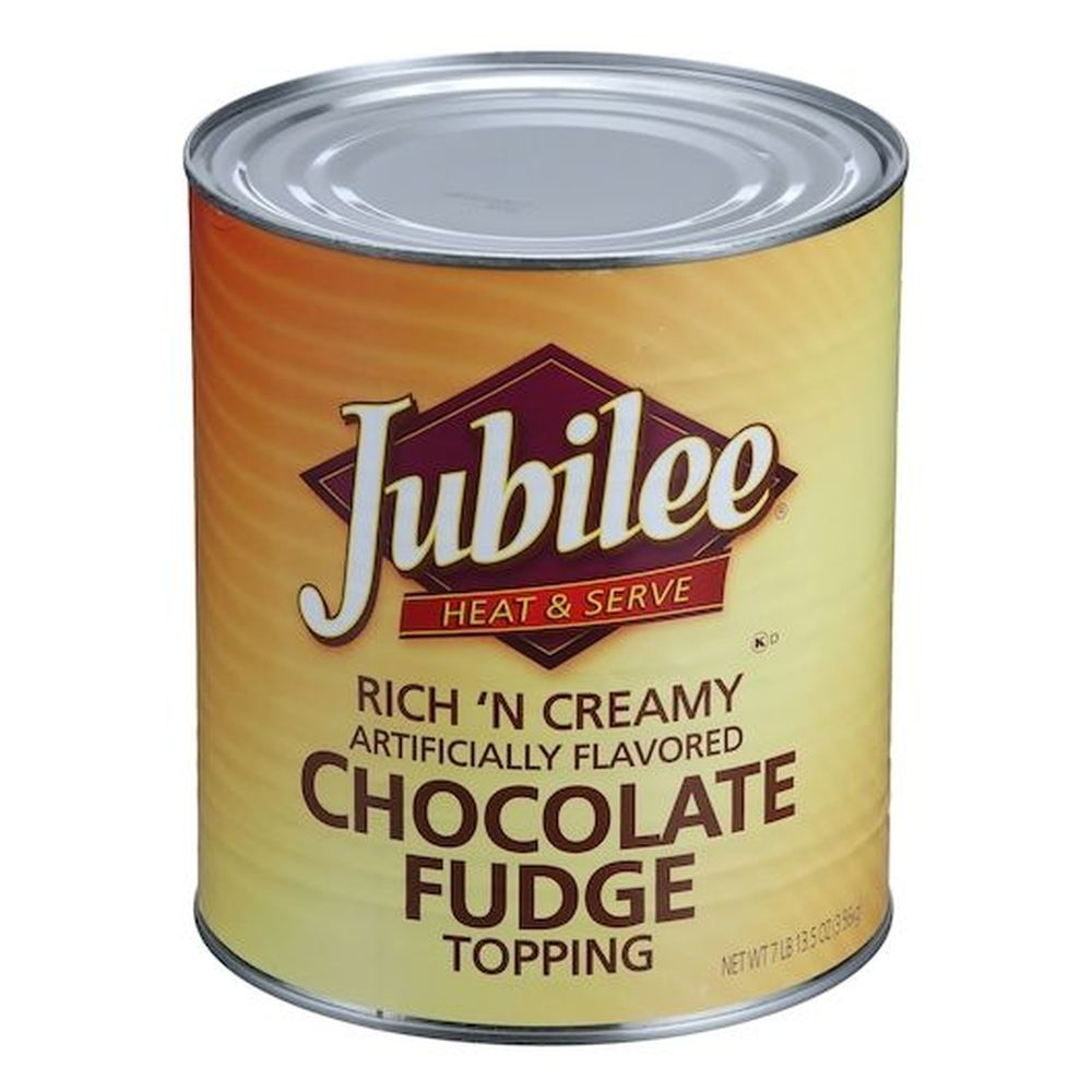 Jubilee Rich N Creamy Chocolate Fudge Topping, 125.5 Ounces -- 6 per case