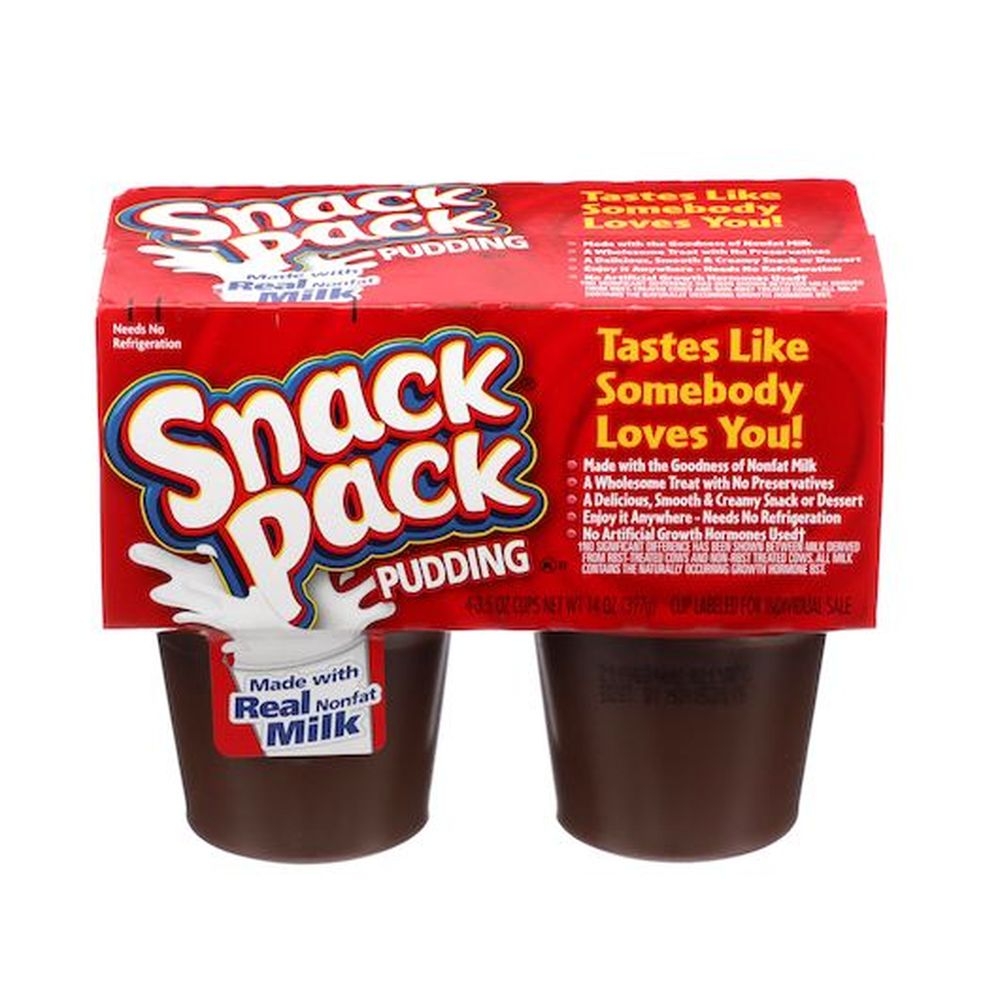 Snack Pack Fat Free Chocolate Pudding, 14 Ounce -- 12 per case