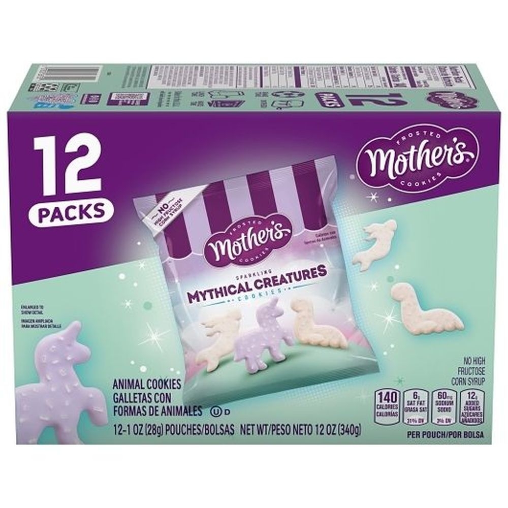 Mothers Mythical Creatures Cookies, 12 Ounce Pouch - 4 per case