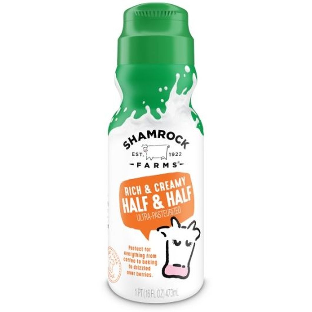 Shamrock Farms Ultra Pasteurized Half and Half, 16 Fluid Ounce -- 12 per case