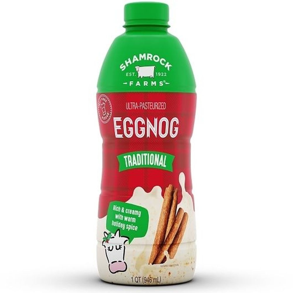 Shamrock Farms Traditional Eggnog, 32 Fluid Ounce -- 6 per case