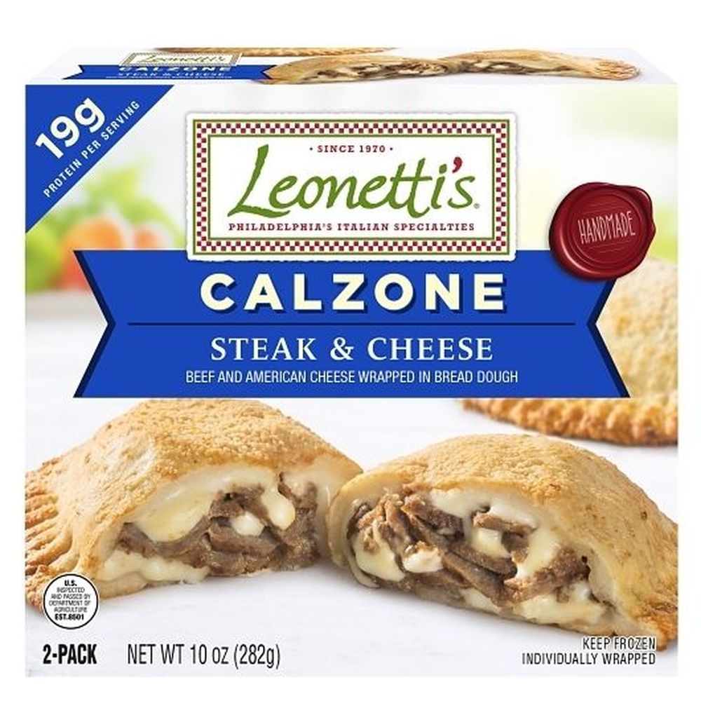 Leonettis Steak and Cheese Calzone, 10 Ounce -- 6 per case