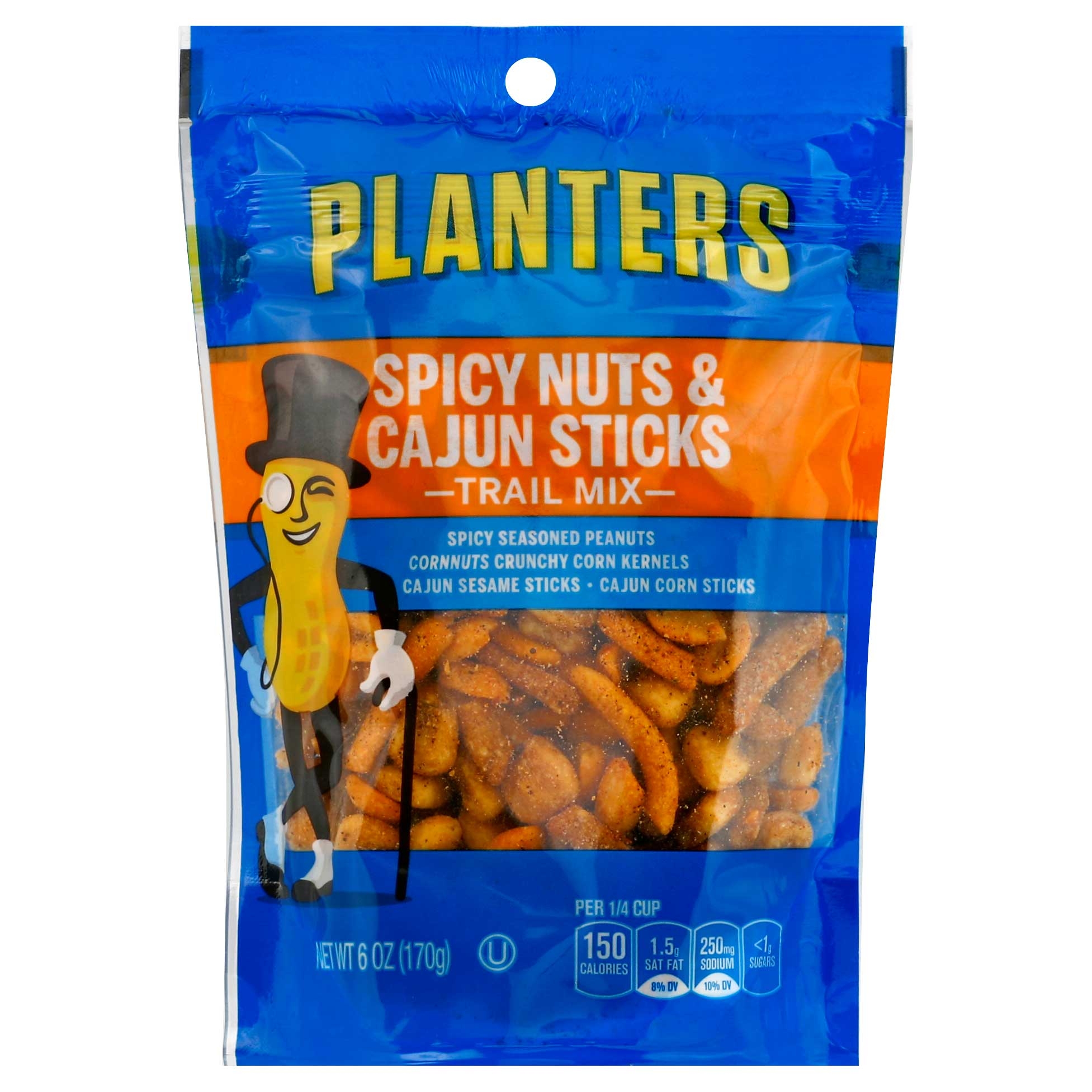 Planters Trail Mix Cajun Stick Spicy Nuts, 6 Ounce -- 12 Case