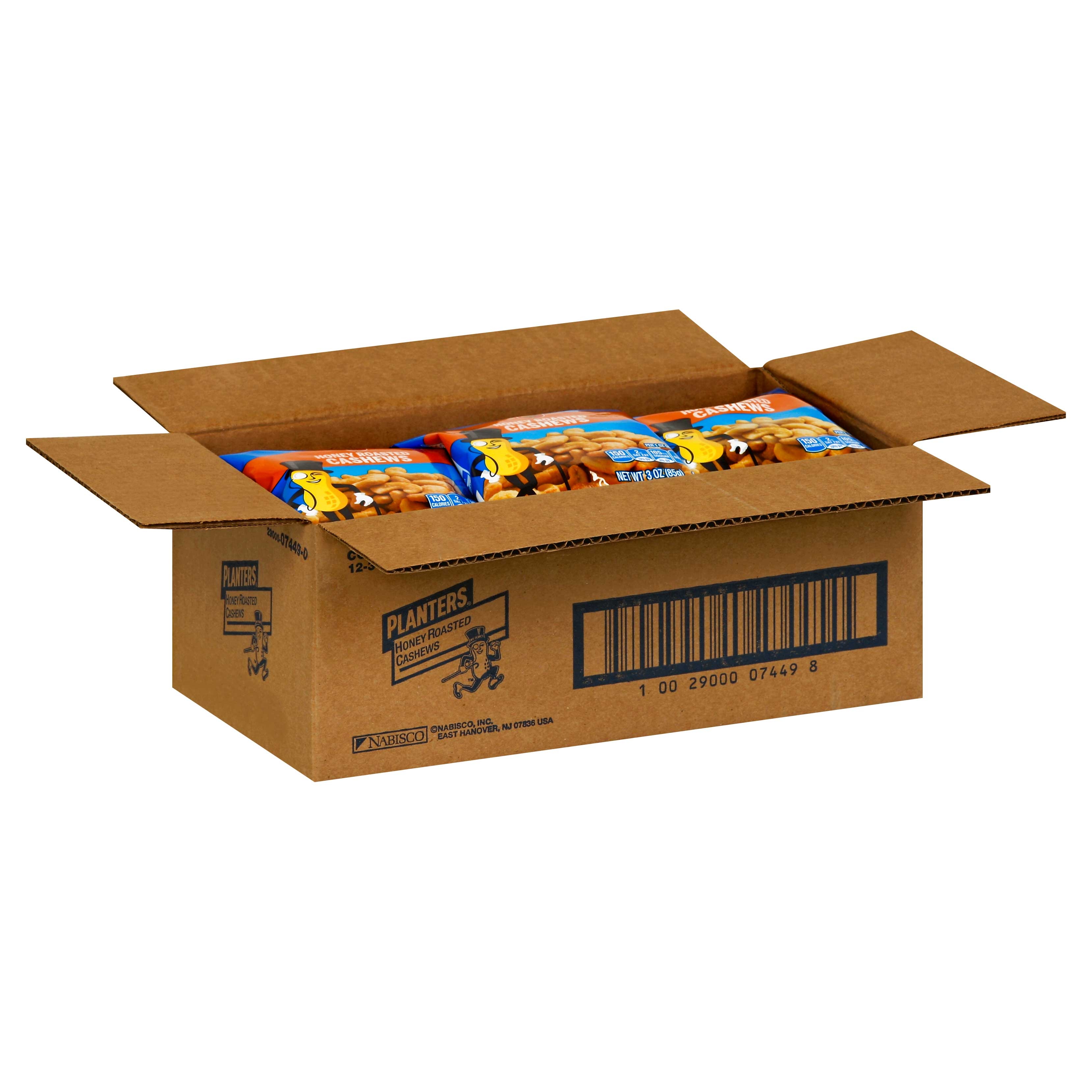 Planters Honey Roasted Cashew Big Bag, 3 Ounce --12 Case