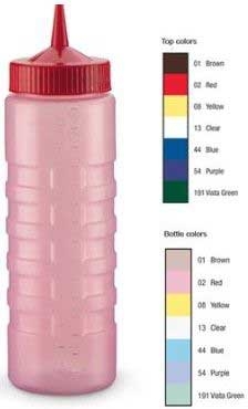Vollrath Green Wide Mouth Colormate Squeeze Dispenser -- 12 per case